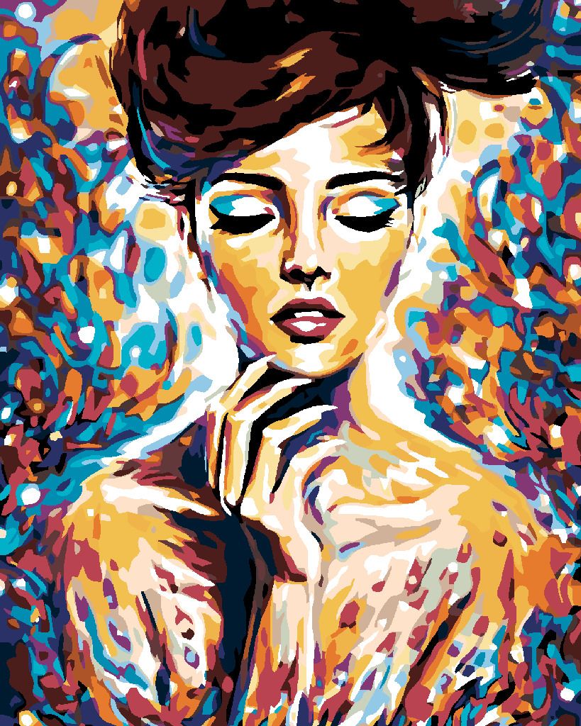 zuty Malování podle čísel - ŽENA V BARVÁCH - Rozměr: 40x50 cm, Rámování: Varianta: bez rámu a bez vypnutí plátna - obrázek 8