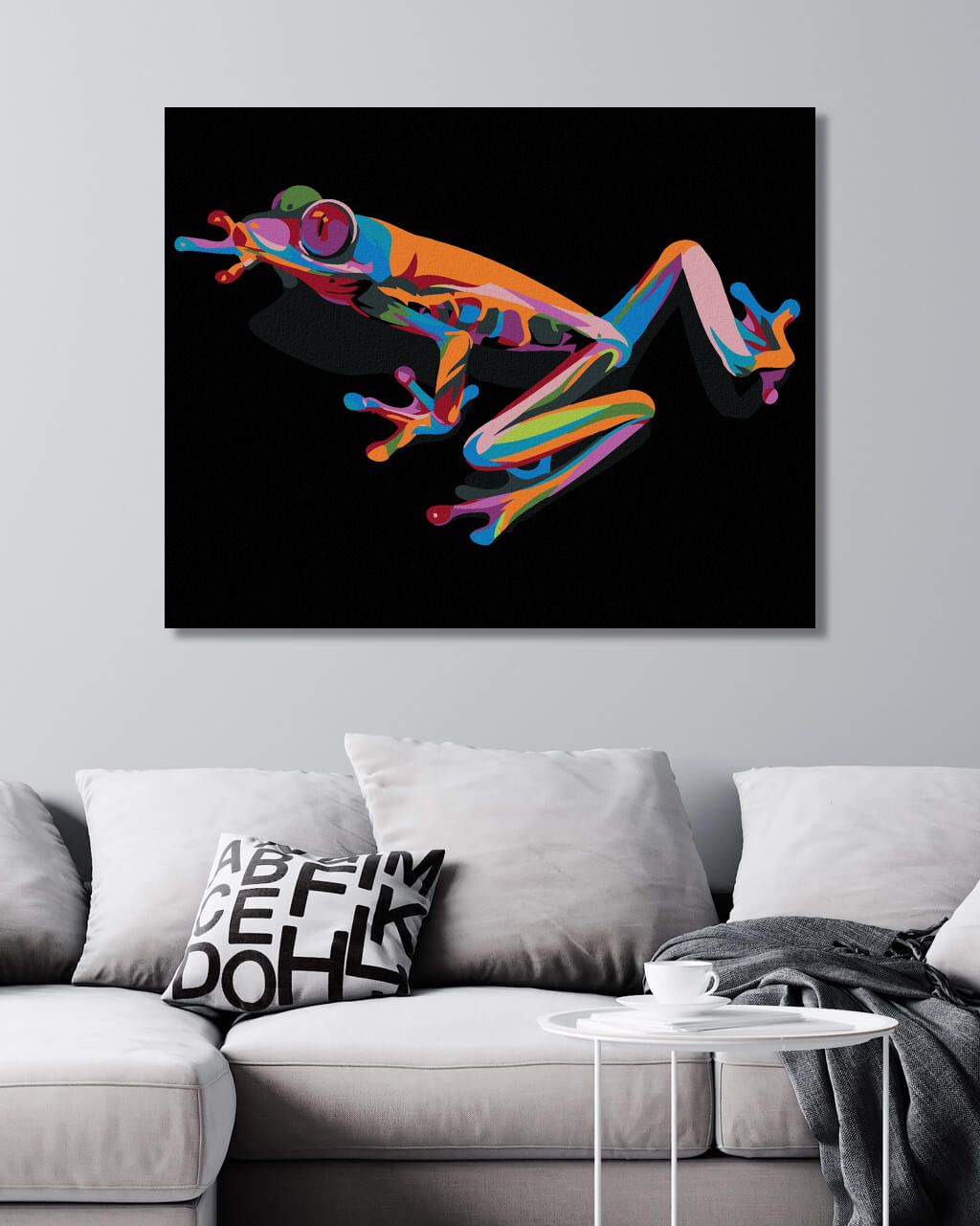 zuty Malování podle čísel - BAREVNÁ ŽABKA - Rozměr: 40x50 cm, Rámování: Varianta: vypnuté plátno na rám - obrázek 7