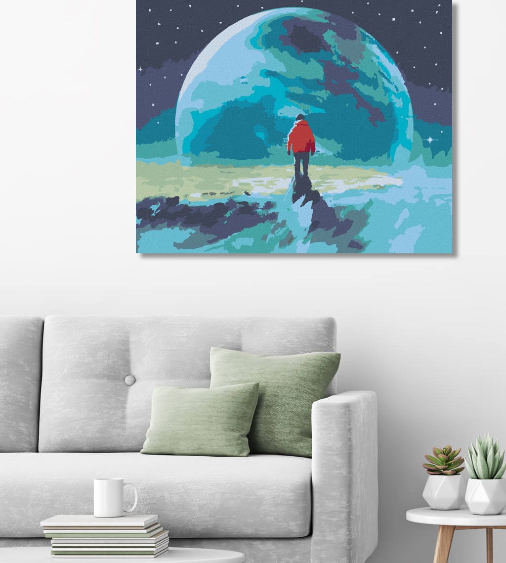 zuty Malování podle čísel - MUŽ NA VRCHOLU HORY - Rozměr: 40x50 cm, Rámování: Varianta: bez rámu a bez vypnutí plátna - obrázek 10