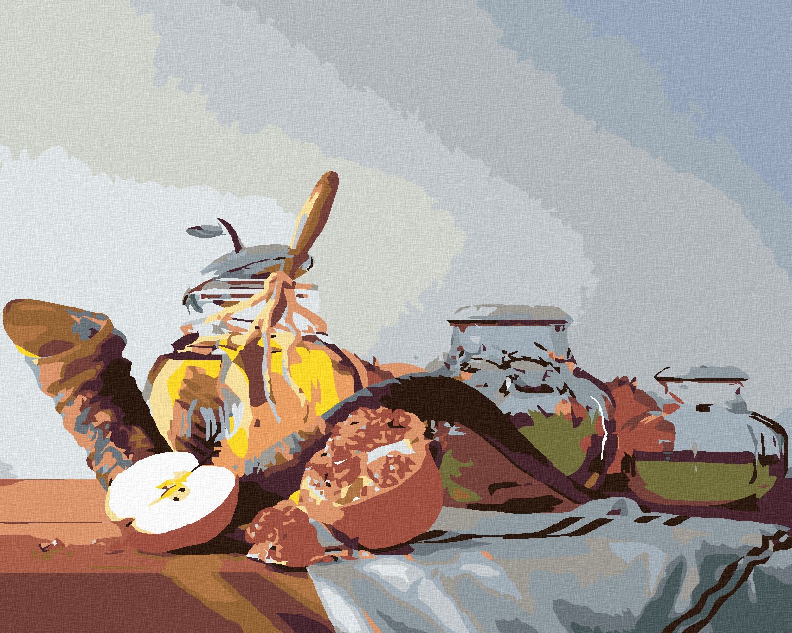 zuty Malování podle čísel - ZÁTIŠÍ - Rozměr: 40x50 cm, Rámování: Varianta: vypnuté plátno na rám - obrázek 1