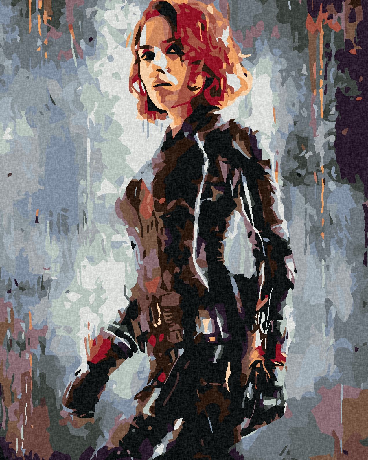 zuty Malování podle čísel - AVENGERS BLACK WIDOW II - Rozměr: 40x50 cm, Rámování: Varianta: bez rámu a bez vypnutí plátna - obrázek 1