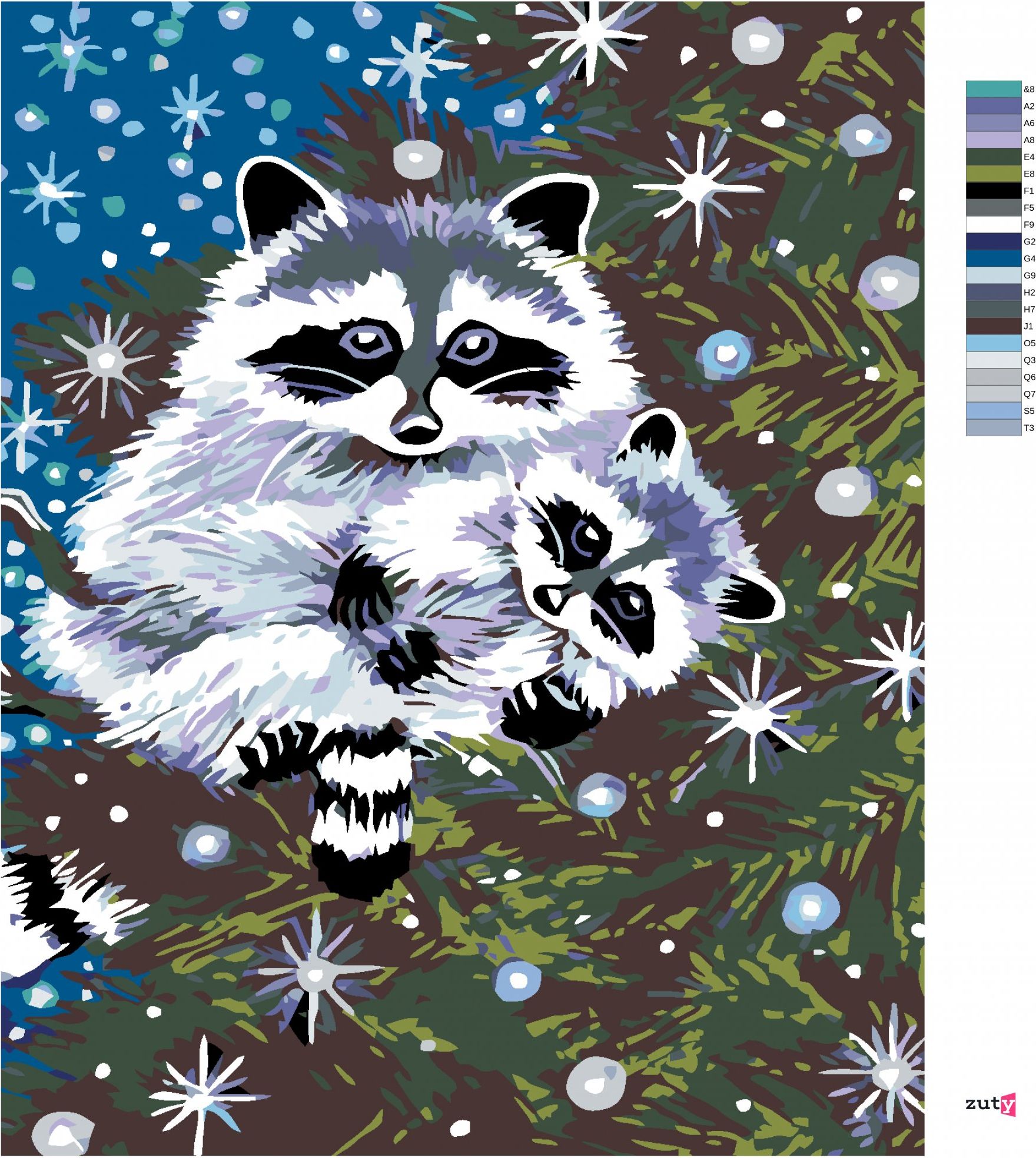 zuty Malování podle čísel - MÝVALOVÉ - Rozměr: 40x50 cm, Rámování: Varianta: vypnuté plátno na rám - obrázek 3