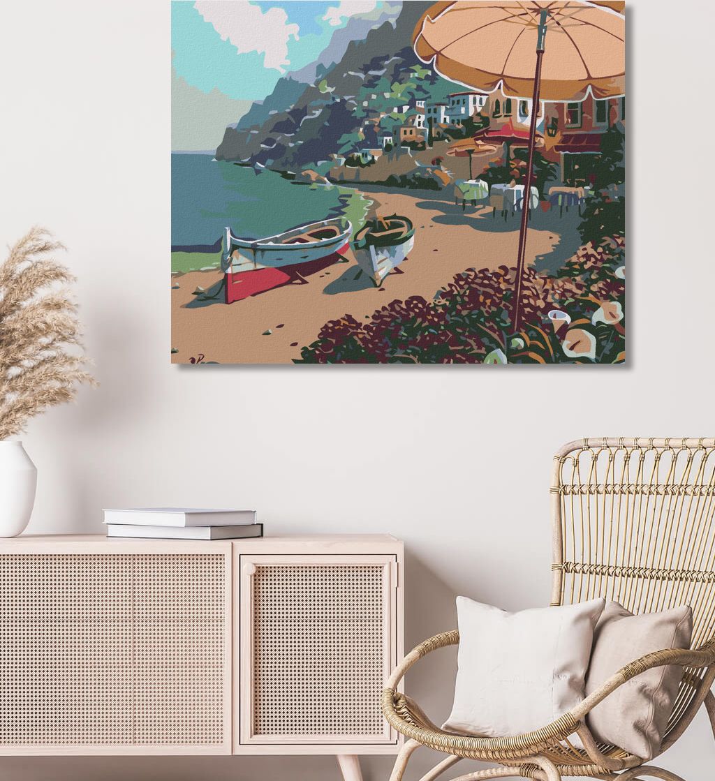 zuty Malování podle čísel - PRAMICE NA PLÁŽI - Rozměr: 40x50 cm, Rámování: Varianta: vypnuté plátno na rám - obrázek 8