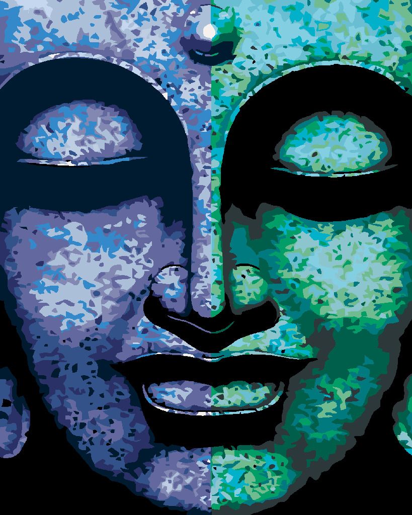 zuty Malování podle čísel - DVOUBAREVNÝ BUDDHA - Rozměr: 40x50 cm, Rámování: Varianta: bez rámu a bez vypnutí plátna - obrázek 10