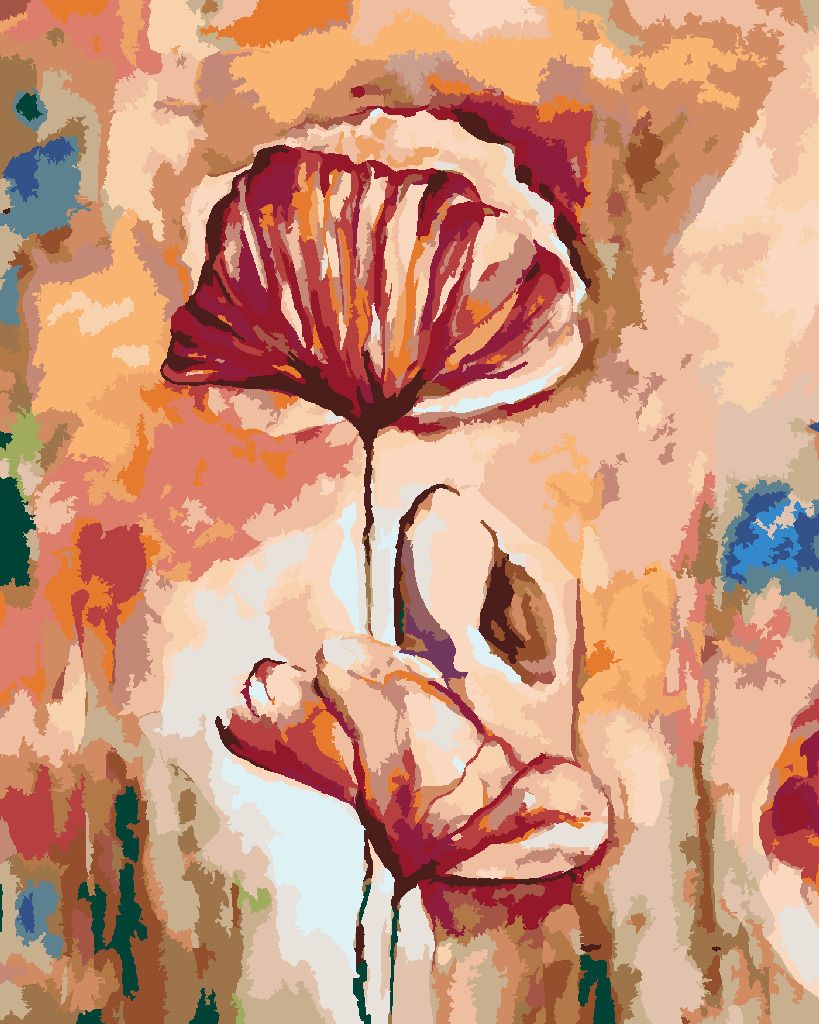 zuty Malování podle čísel - KVETOUCÍ VLČÍ MÁK - Rozměr: 40x50 cm, Rámování: Varianta: vypnuté plátno na rám - obrázek 5