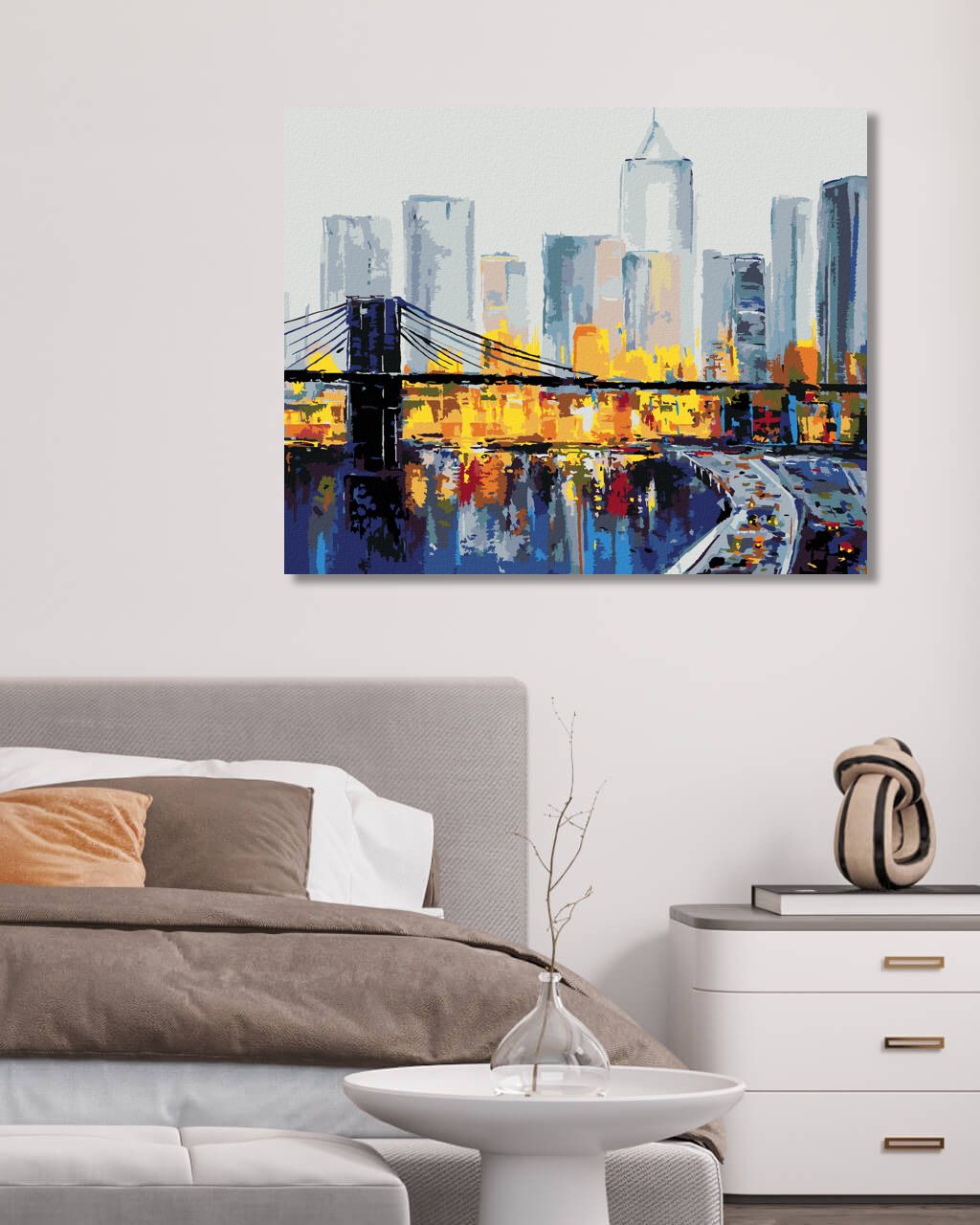 zuty Malování podle čísel - RUŠNÝ NEW YORK - Rozměr: 40x50 cm, Rámování: Varianta: vypnuté plátno na rám - obrázek 6