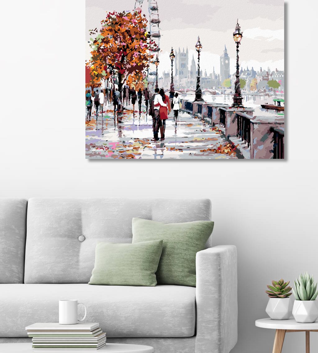 zuty Malování podle čísel - LONDÝNSKÉ OKO (RICHARD MACNEIL) - Rozměr: 40x50 cm, Rámování: Varianta: vypnuté plátno na rám - obrázek 10