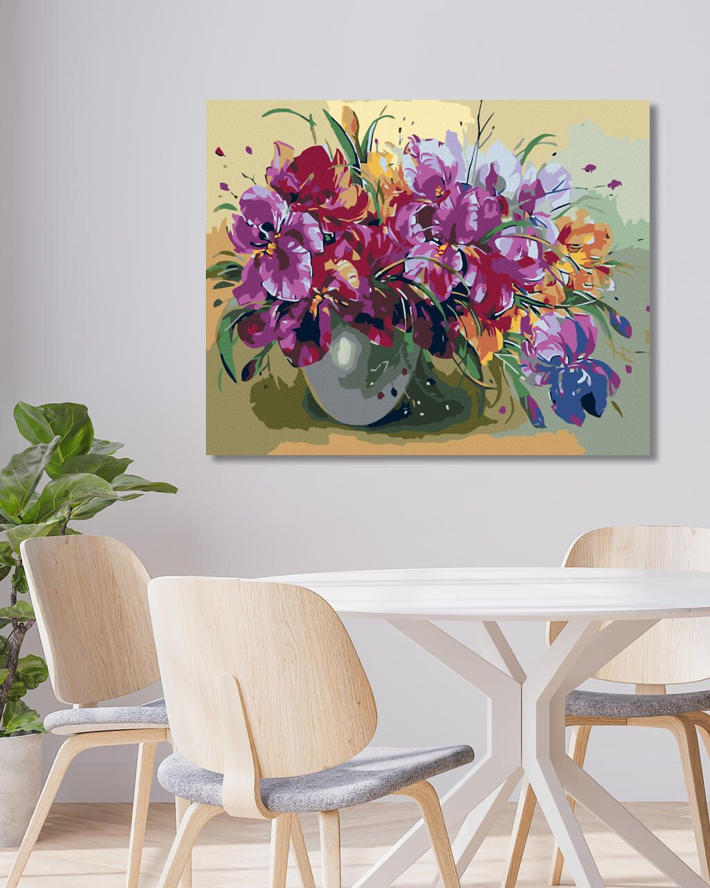 zuty Malování podle čísel - KOSATCE VE VÁZE - Rozměr: 40x50 cm, Rámování: Varianta: bez rámu a bez vypnutí plátna - obrázek 10