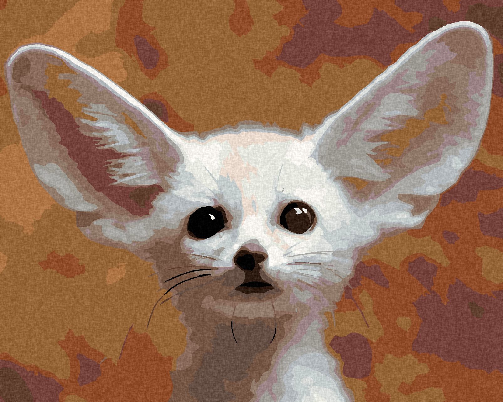 zuty Malování podle čísel - LIŠTIČKA FENEK - Rozměr: 40x50 cm, Rámování: Varianta: vypnuté plátno na rám - obrázek 1