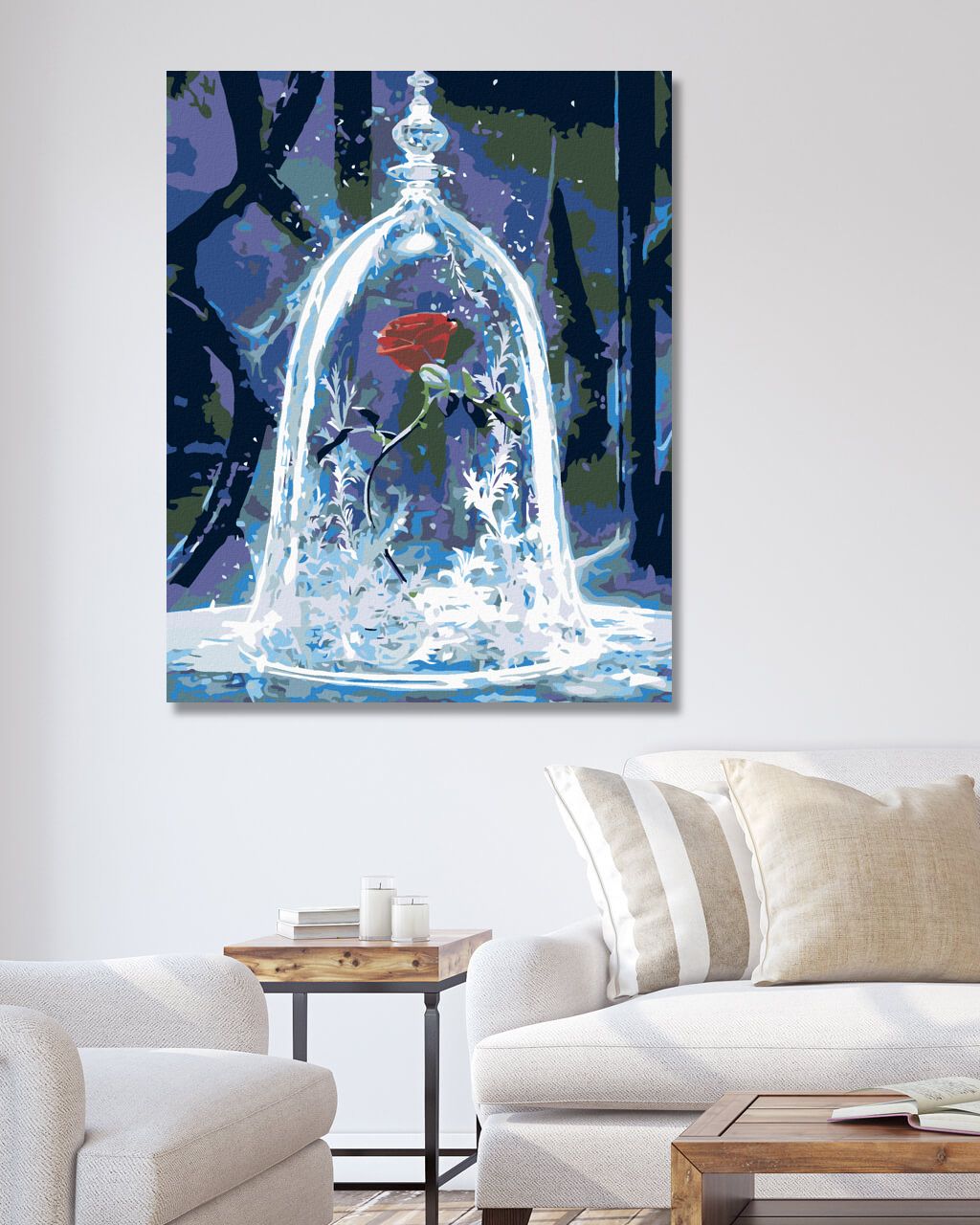 zuty Malování podle čísel - RŮŽE POD POKLOPEM - Rozměr: 40x50 cm, Rámování: Varianta: bez rámu a bez vypnutí plátna - obrázek 8