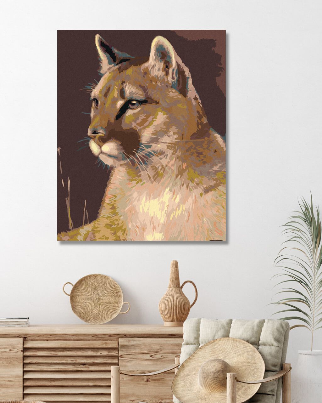zuty Malování podle čísel - PUMA - Rozměr: 40x50 cm, Rámování: Varianta: vypnuté plátno na rám - obrázek 6