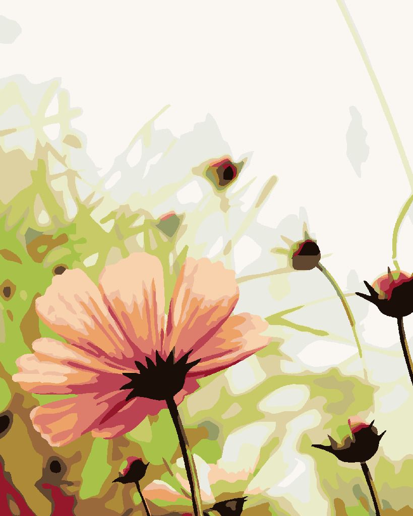 zuty Malování podle čísel - ROZKVĚTLÁ KVĚTINA NA LOUCE - Rozměr: 40x50 cm, Rámování: Varianta: bez rámu a bez vypnutí plátna - obrázek 8