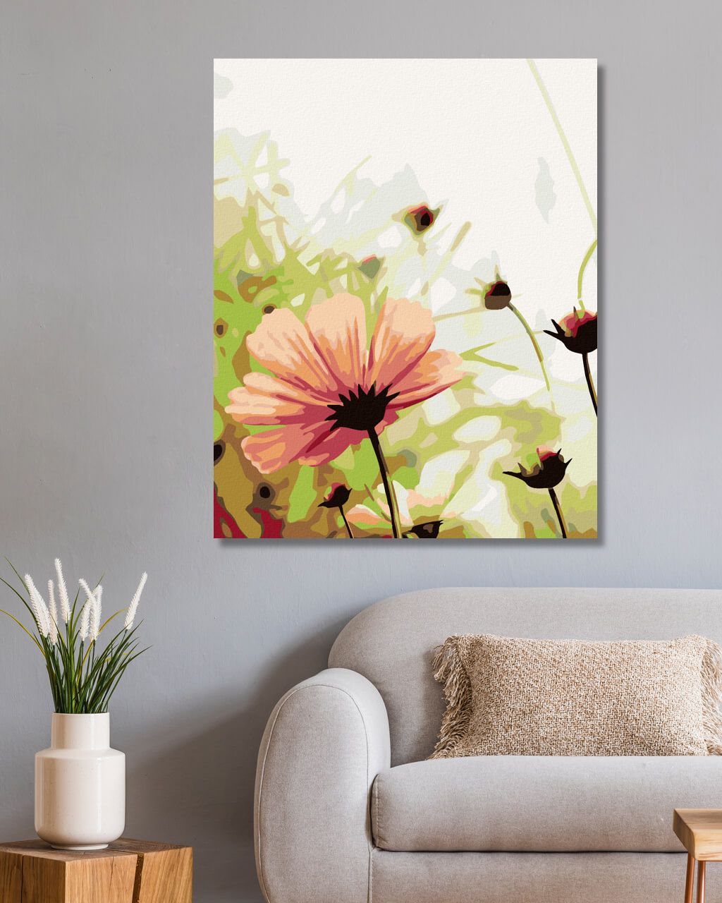 zuty Malování podle čísel - ROZKVĚTLÁ KVĚTINA NA LOUCE - Rozměr: 40x50 cm, Rámování: Varianta: bez rámu a bez vypnutí plátna - obrázek 10