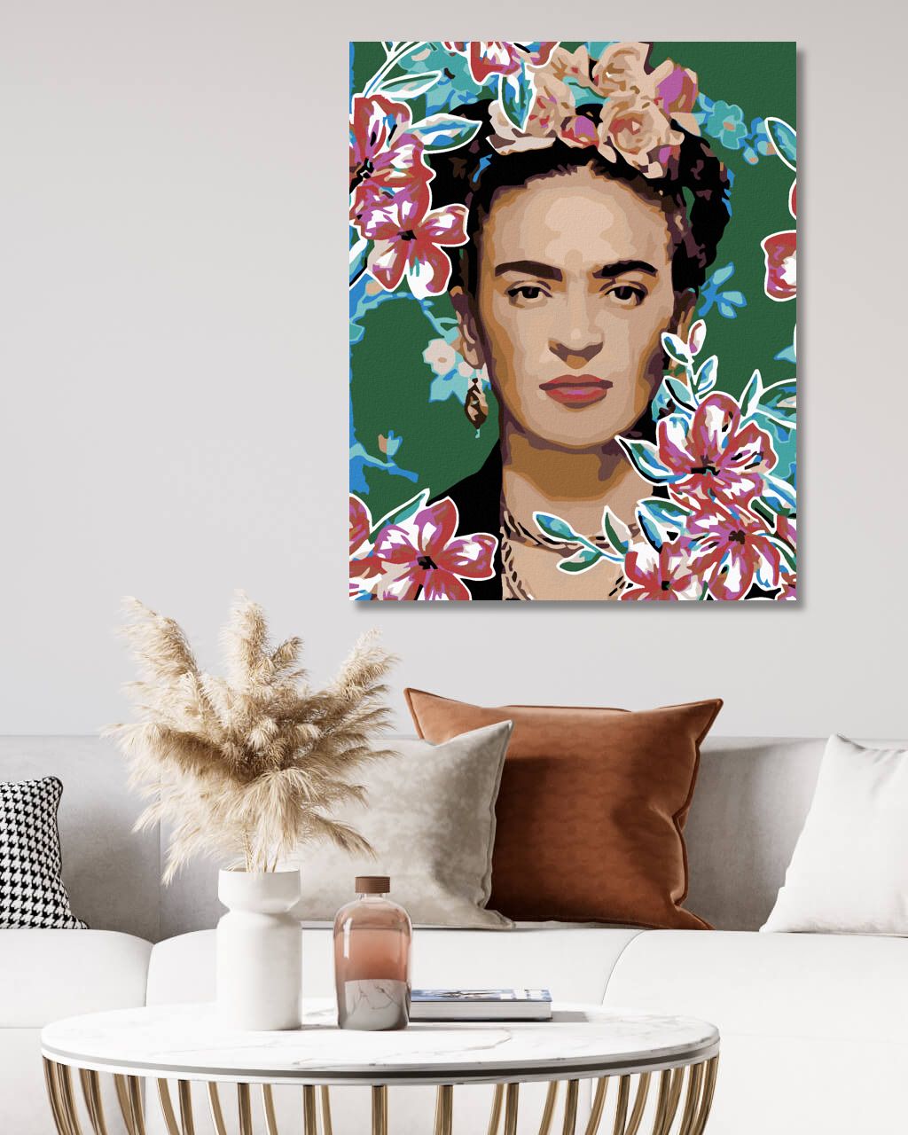 zuty Malování podle čísel - FRIDA KAHLO I. - Rozměr: 40x50 cm, Rámování: Varianta: vypnuté plátno na rám - obrázek 9