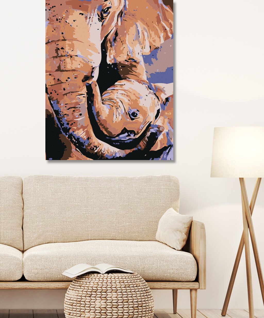 zuty Malování podle čísel - SLONICE A SLŮNĚ - Rozměr: 40x50 cm, Rámování: Varianta: vypnuté plátno na rám - obrázek 8