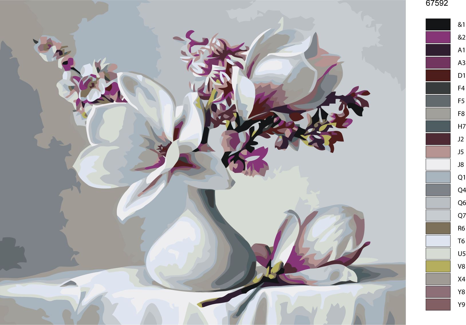 zuty Malování podle čísel - MAGNÓLIE - Rozměr: 40x50 cm, Rámování: Varianta: bez rámu a bez vypnutí plátna - obrázek 13