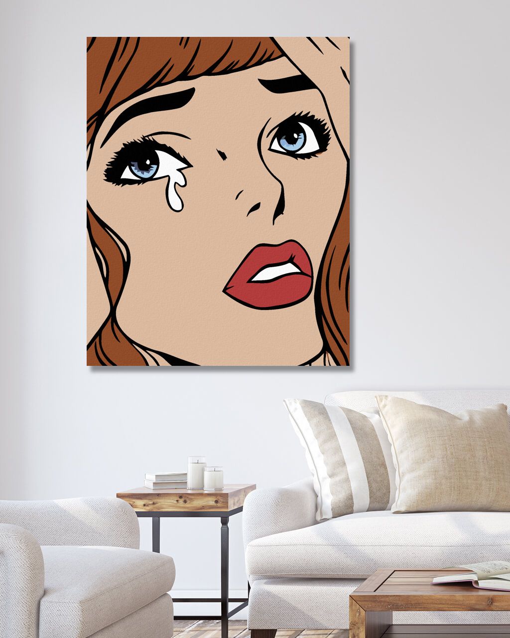 zuty Malování podle čísel - UPLAKANÁ - Rozměr: 40x50 cm, Rámování: Varianta: vypnuté plátno na rám - obrázek 8