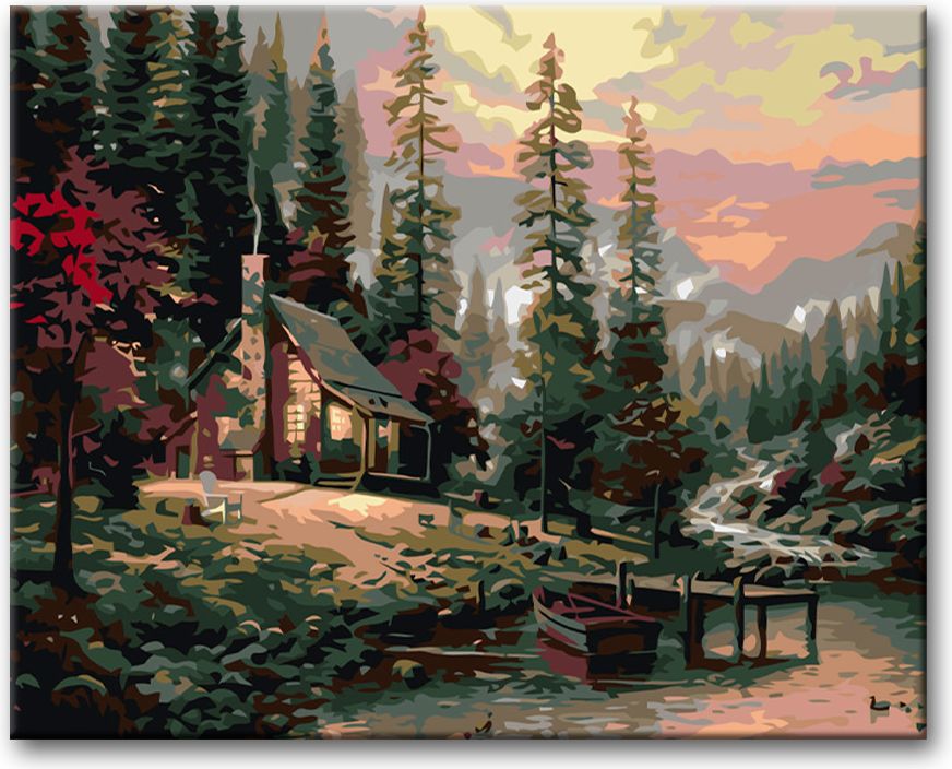 zuty Malování podle čísel - SRUB - Rozměr: 40x50 cm, Rámování: Varianta: vypnuté plátno na rám - obrázek 5