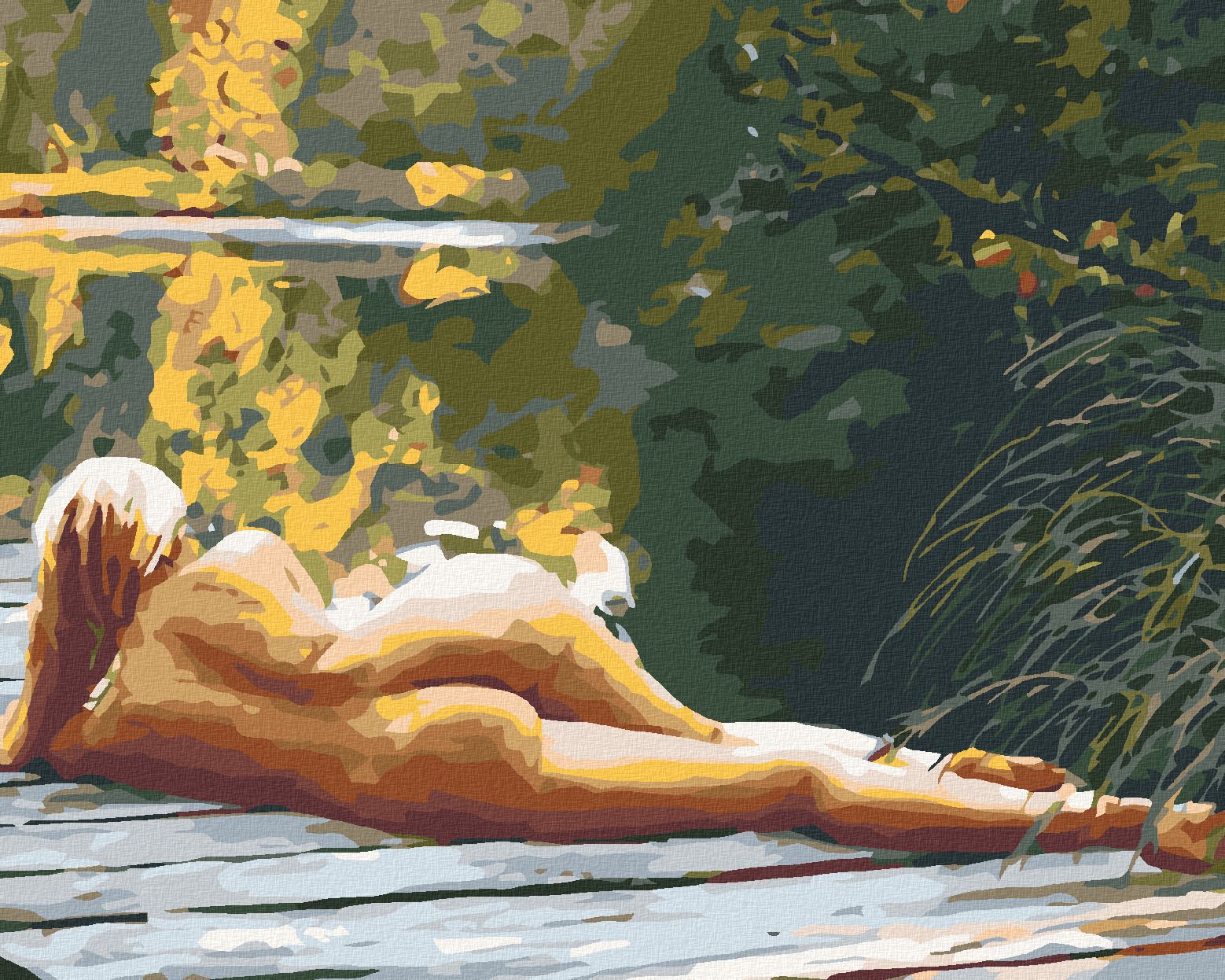 zuty Malování podle čísel - NA MOLU - Rozměr: 40x50 cm, Rámování: Varianta: bez rámu a bez vypnutí plátna - obrázek 1
