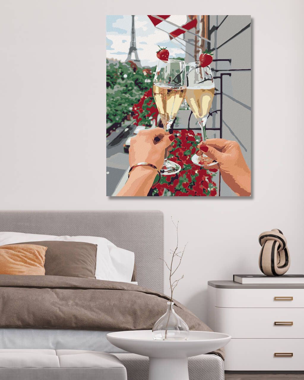 zuty Malování podle čísel - ŠAMPAŇSKÉ V PAŘÍŽI - Rozměr: 40x50 cm, Rámování: Varianta: bez rámu a bez vypnutí plátna - obrázek 7