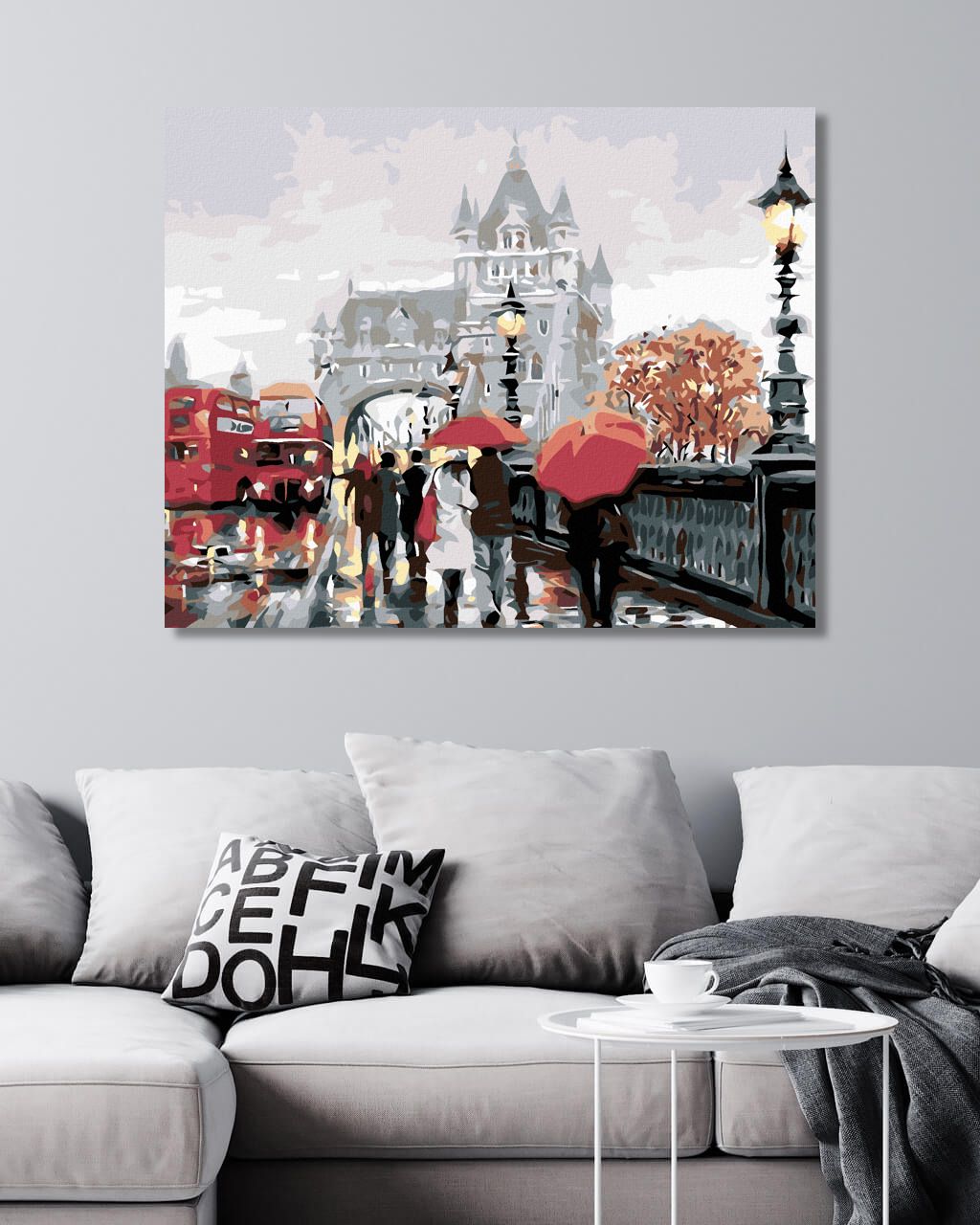 zuty Malování podle čísel - PROCHÁZKA PO TOWER BRIDGE (RICHARD MACNEIL) - Rozměr: 40x50 cm, Rámování: Varianta: bez rámu a bez vypnutí plátna - obrázek 3