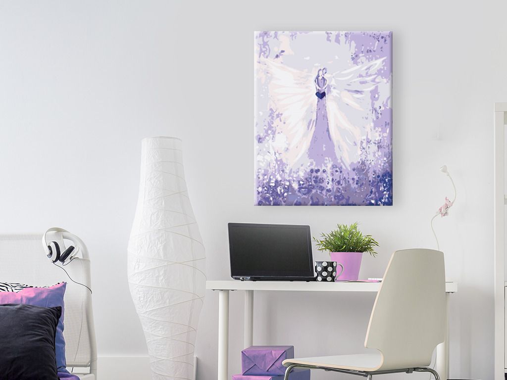 zuty Malování podle čísel - ANDĚLÉ OD LENKY - EMBRACE ANGEL - Rozměr: 40x50 cm, Rámování: Varianta: vypnuté plátno na rám - obrázek 9