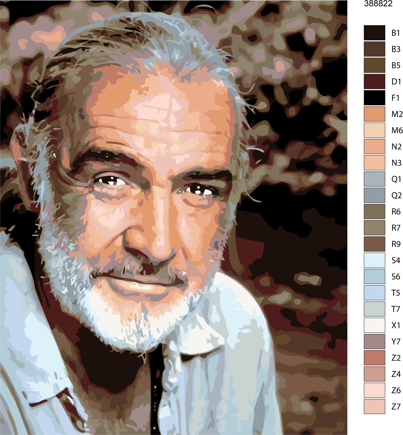 zuty Malování podle čísel - SEAN CONNERY - Rozměr: 40x50 cm, Rámování: Varianta: bez rámu a bez vypnutí plátna - obrázek 8