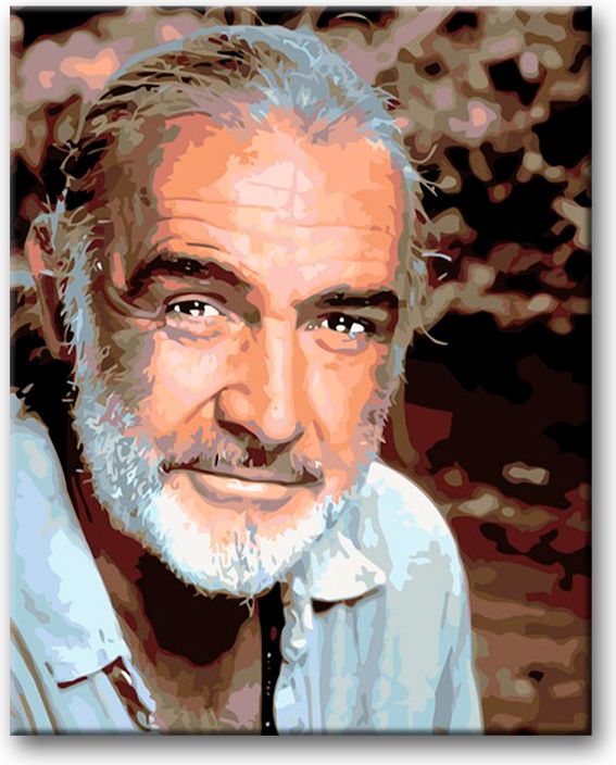 zuty Malování podle čísel - SEAN CONNERY - Rozměr: 40x50 cm, Rámování: Varianta: bez rámu a bez vypnutí plátna - obrázek 13