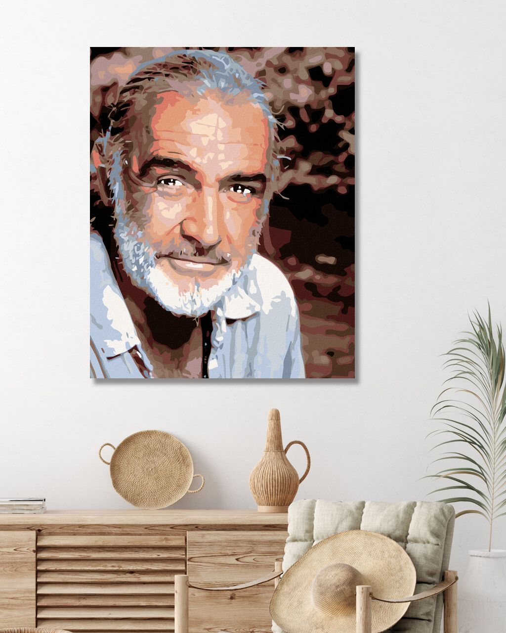 zuty Malování podle čísel - SEAN CONNERY - Rozměr: 40x50 cm, Rámování: Varianta: vypnuté plátno na rám - obrázek 4