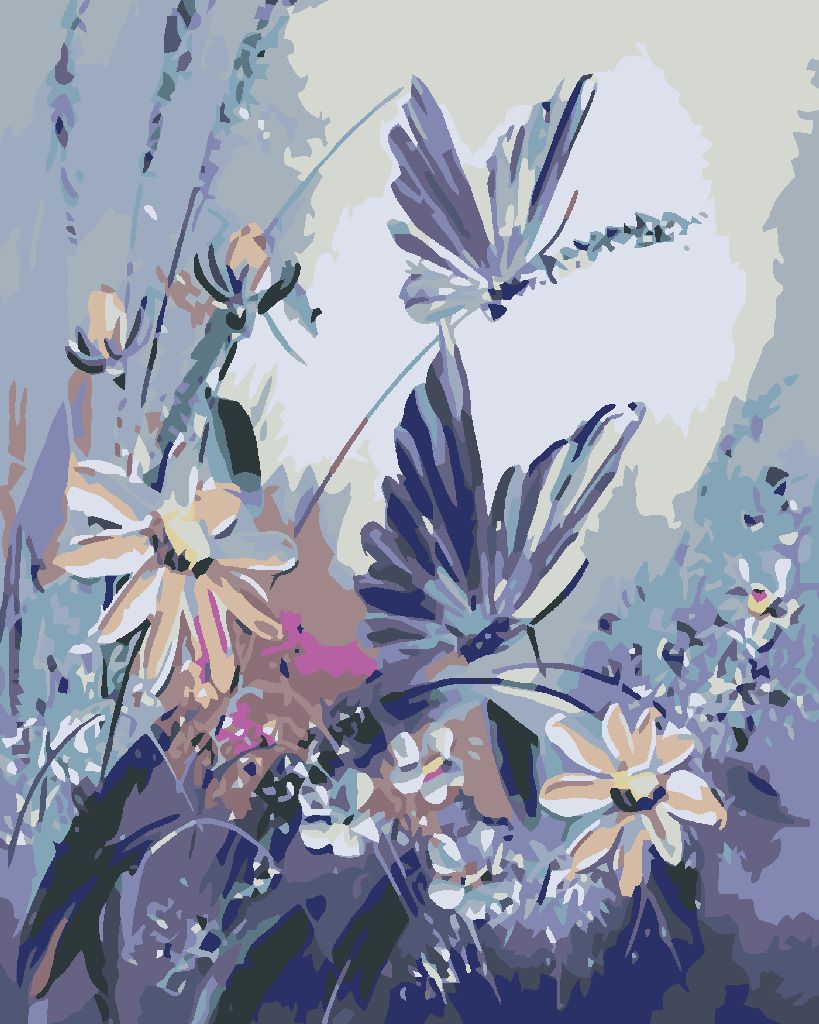 zuty Malování podle čísel - MOTÝLI - Rozměr: 40x50 cm, Rámování: Varianta: vypnuté plátno na rám - obrázek 3