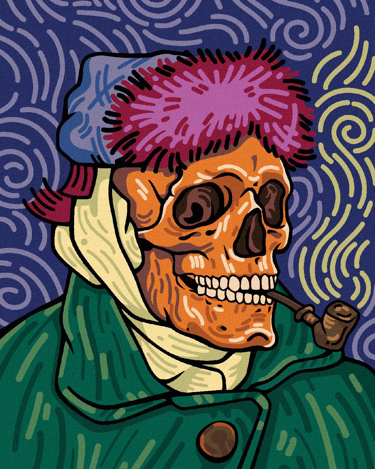 zuty Malování podle čísel - VINCENT VAN GOGH LEBKA - Rozměr: 40x50 cm, Rámování: Varianta: vypnuté plátno na rám - obrázek 1