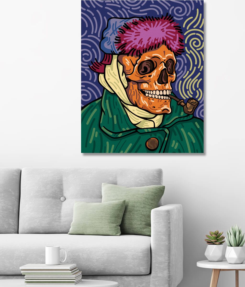 zuty Malování podle čísel - VINCENT VAN GOGH LEBKA - Rozměr: 40x50 cm, Rámování: Varianta: vypnuté plátno na rám - obrázek 7