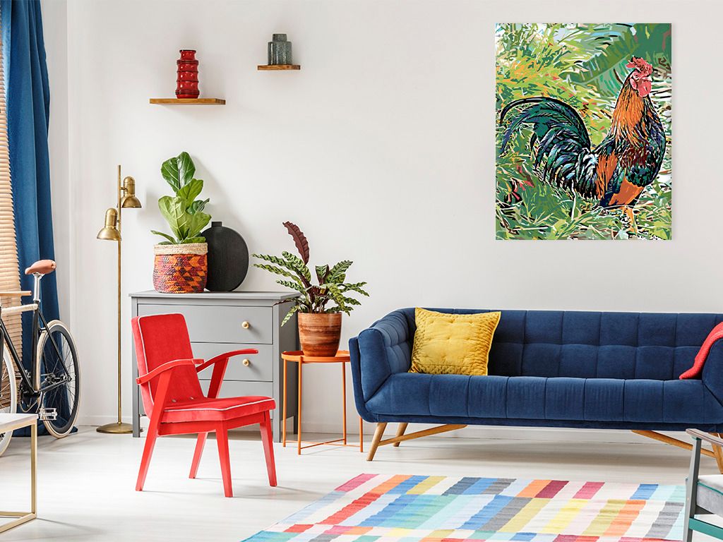 zuty Malování podle čísel - KOHOUT V TRÁVĚ - Rozměr: 40x50 cm, Rámování: Varianta: vypnuté plátno na rám - obrázek 11