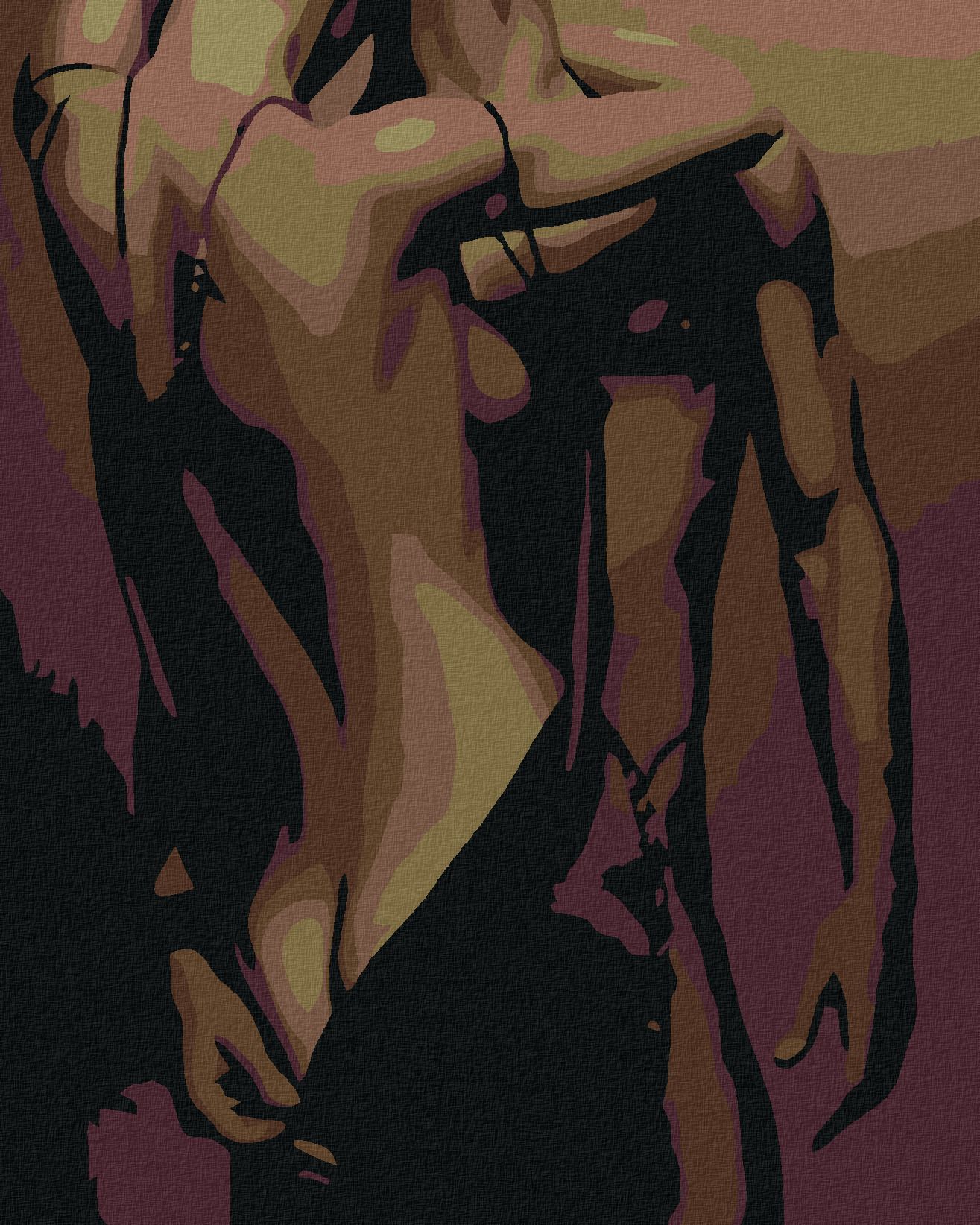 zuty Malování podle čísel - 50 ODSTÍNŮ - Rozměr: 40x50 cm, Rámování: Varianta: vypnuté plátno na rám - obrázek 1