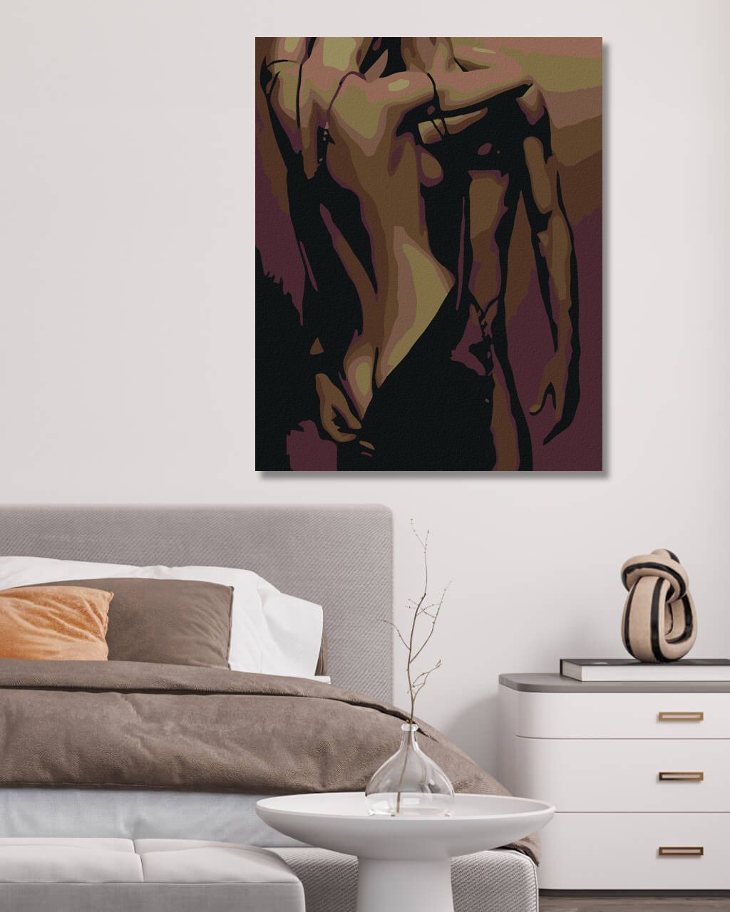 zuty Malování podle čísel - 50 ODSTÍNŮ - Rozměr: 40x50 cm, Rámování: Varianta: vypnuté plátno na rám - obrázek 4