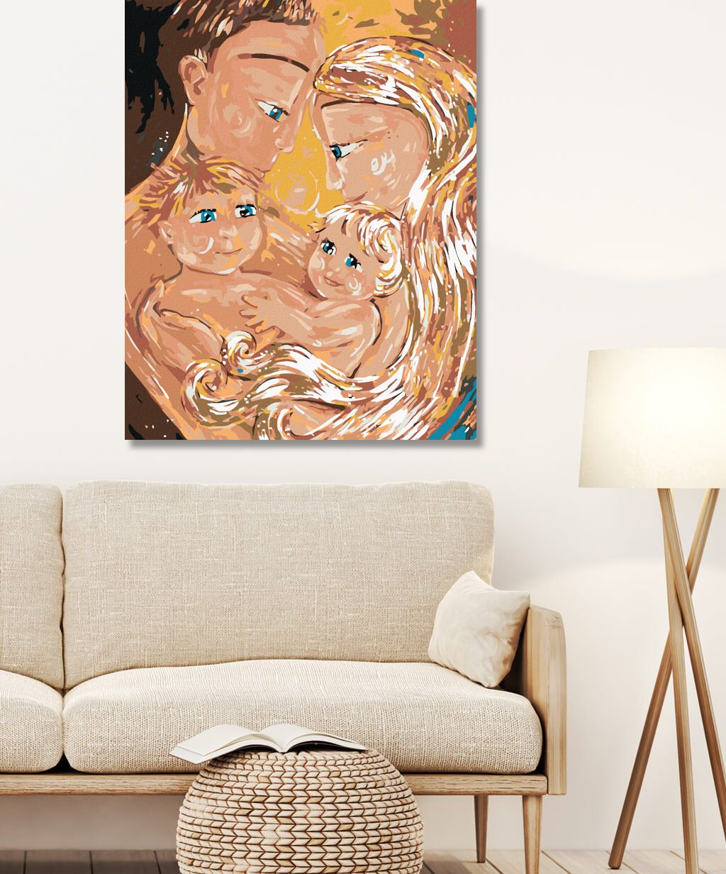 zuty Malování podle čísel - RODINA - Rozměr: 40x50 cm, Rámování: Varianta: bez rámu a bez vypnutí plátna - obrázek 10