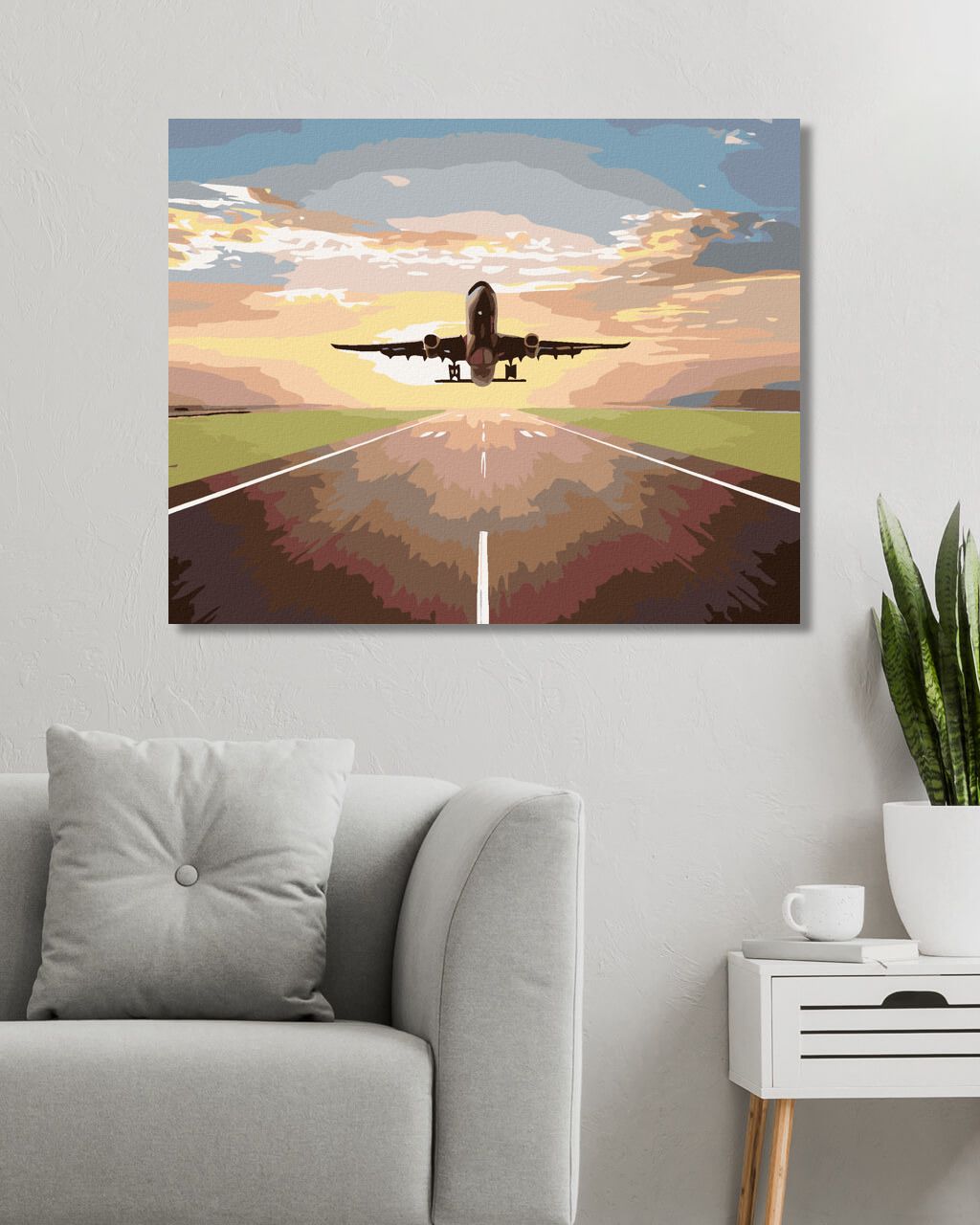 zuty Malování podle čísel - LETÍME - Rozměr: 40x50 cm, Rámování: Varianta: vypnuté plátno na rám - obrázek 8