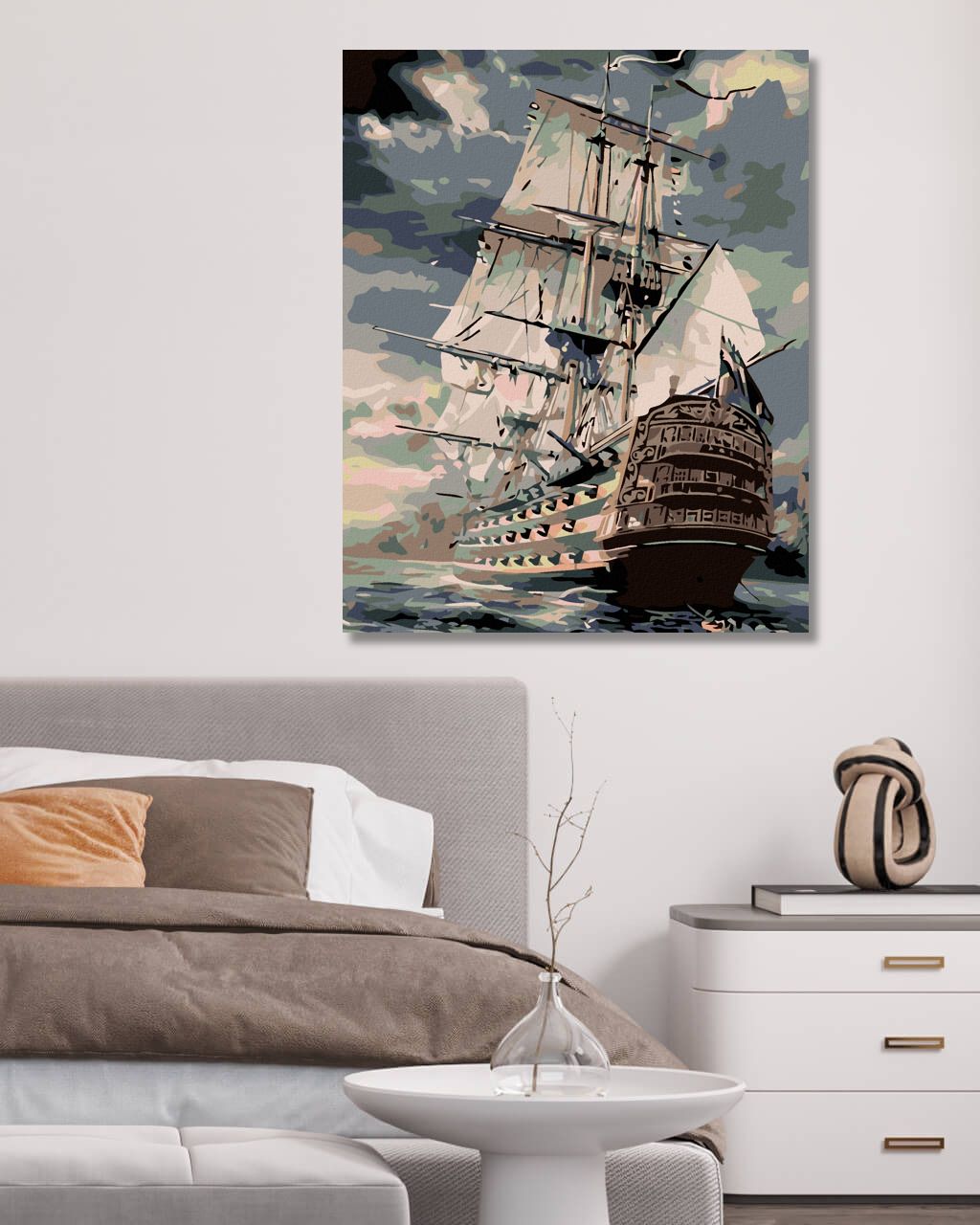 zuty Malování podle čísel - LOĎ - Rozměr: 40x50 cm, Rámování: Varianta: vypnuté plátno na rám - obrázek 9