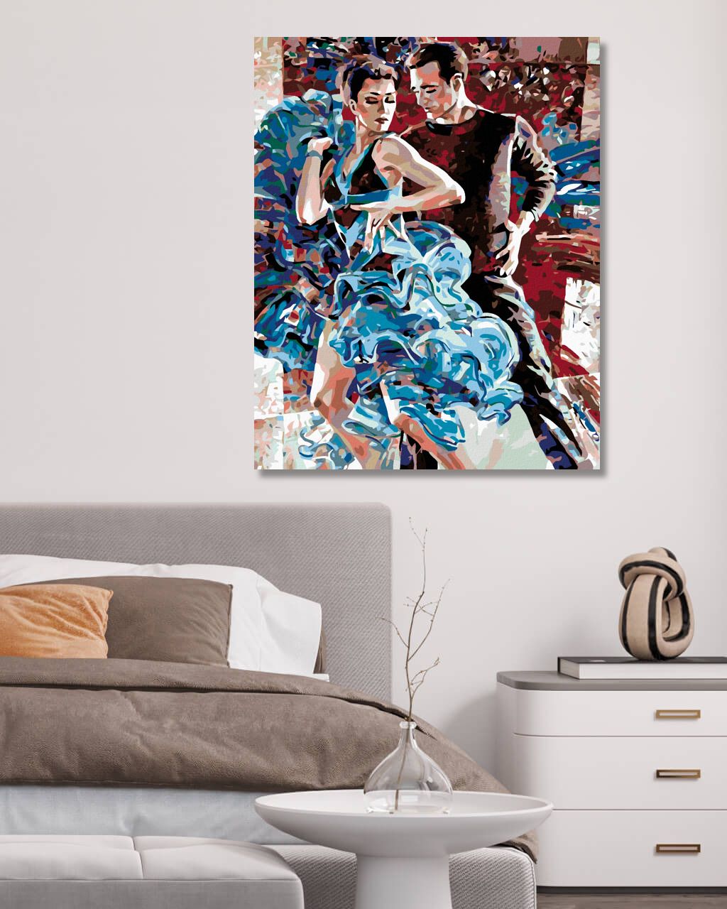 zuty Malování podle čísel - NESPOUTANÝ TANEC - Rozměr: 40x50 cm, Rámování: Varianta: bez rámu a bez vypnutí plátna - obrázek 4