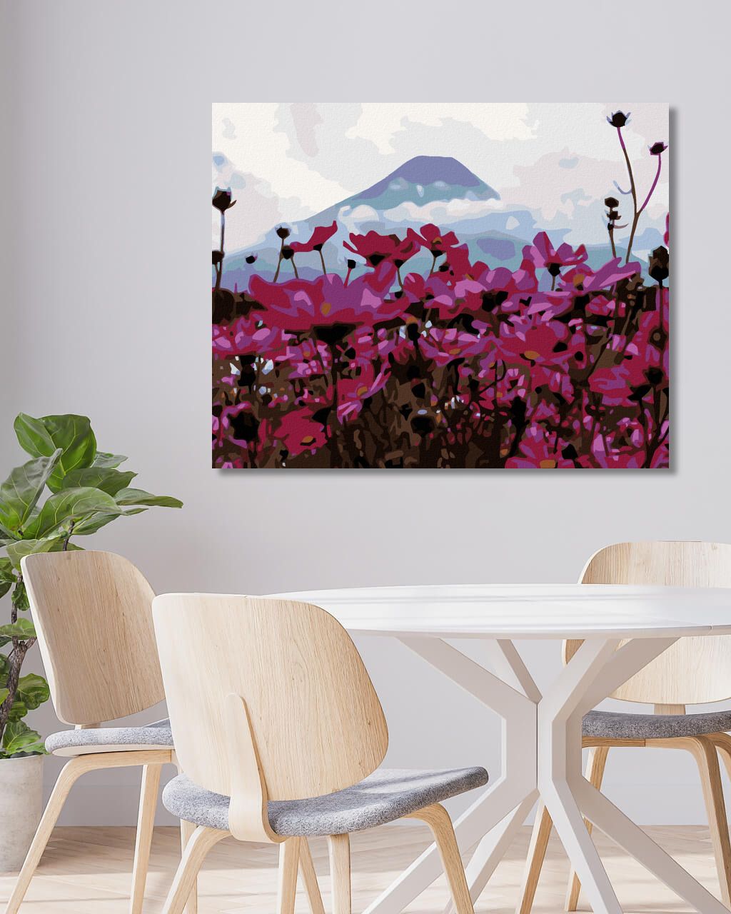 zuty Malování podle čísel - LUČNÍ KVÍTÍ V HORÁCH - Rozměr: 40x50 cm, Rámování: Varianta: bez rámu a bez vypnutí plátna - obrázek 7