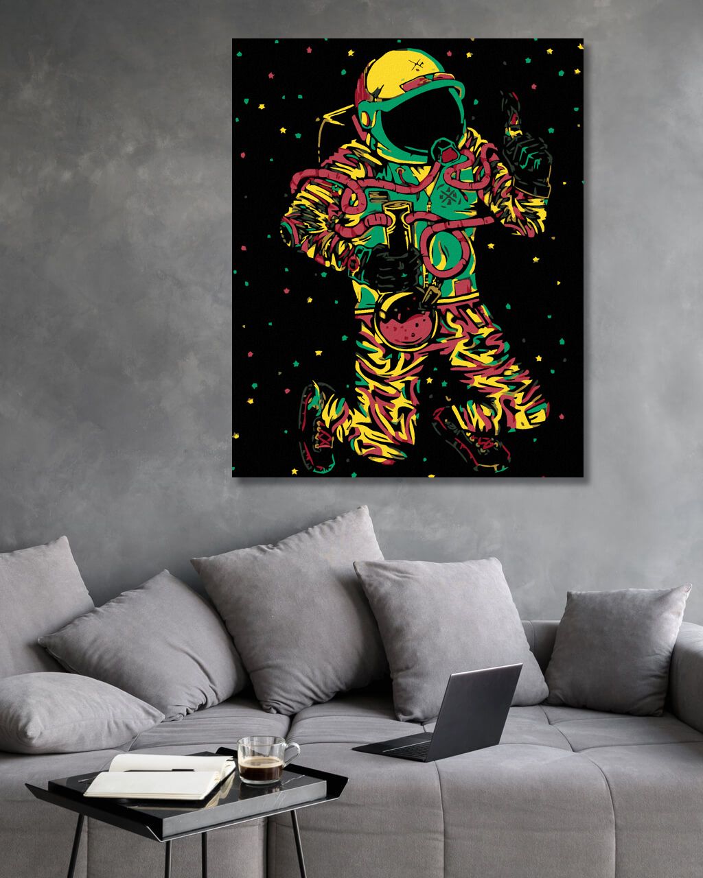 zuty Malování podle čísel - CESTA KE HVĚZDÁM - Rozměr: 40x50 cm, Rámování: Varianta: bez rámu a bez vypnutí plátna - obrázek 3