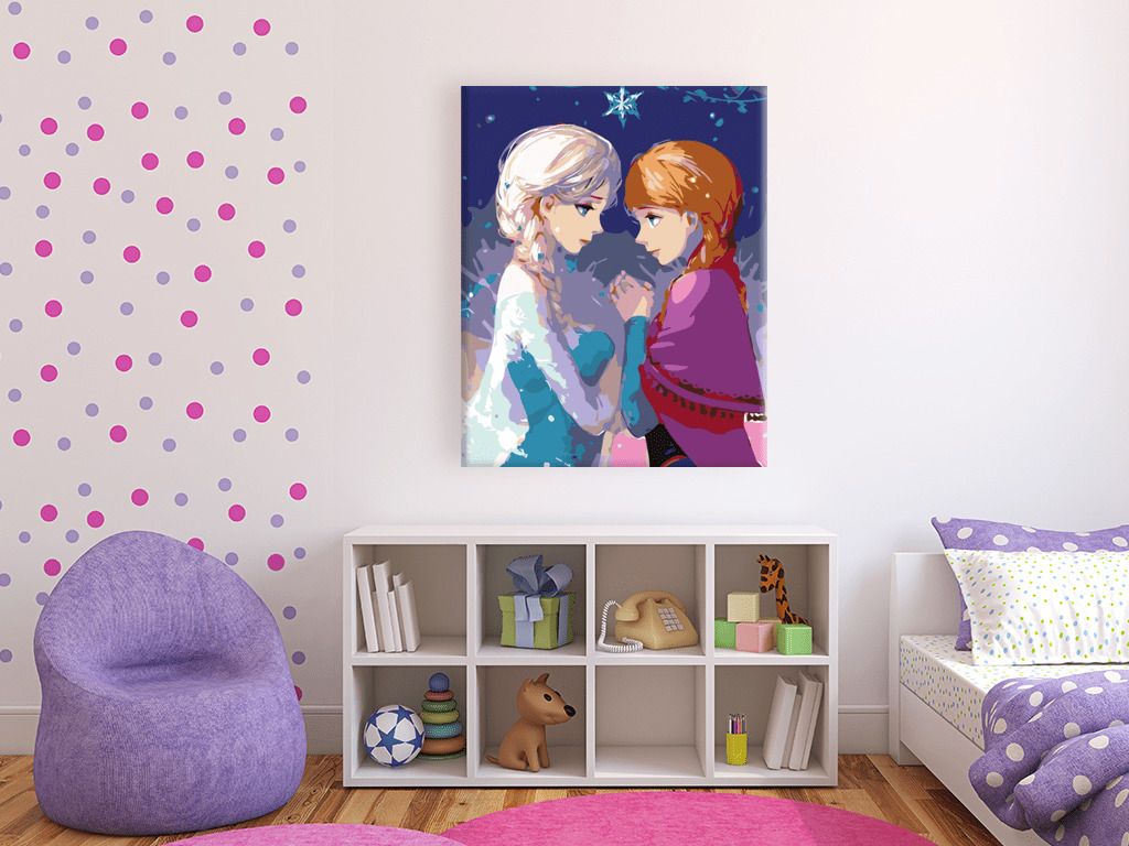 zuty Malování podle čísel - LEDOVÉ KRÁLOVSTVÍ II - Rozměr: 40x50 cm, Rámování: Varianta: vypnuté plátno na rám - obrázek 7