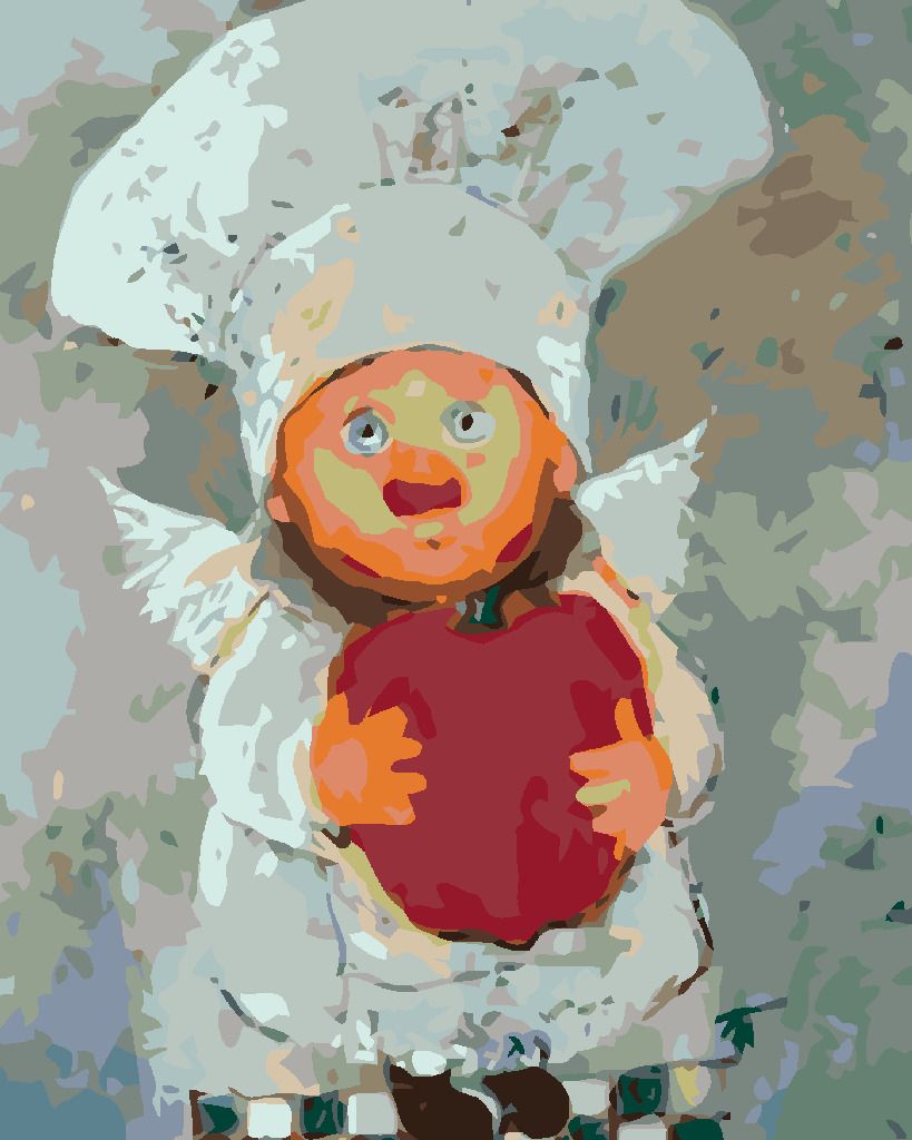 zuty Malování podle čísel - KUCHAŘ S DÝNÍ - Rozměr: 40x50 cm, Rámování: Varianta: vypnuté plátno na rám - obrázek 2
