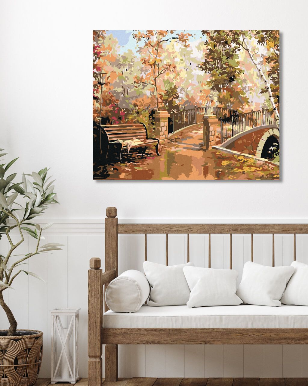 zuty Malování podle čísel - LAVIČKA V PARKU - Rozměr: 40x50 cm, Rámování: Varianta: vypnuté plátno na rám - obrázek 18