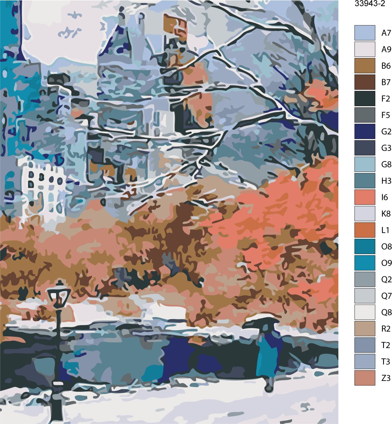 zuty Malování podle čísel - PARK V NEW YORKU - Rozměr: 40x50 cm, Rámování: Varianta: vypnuté plátno na rám - obrázek 10