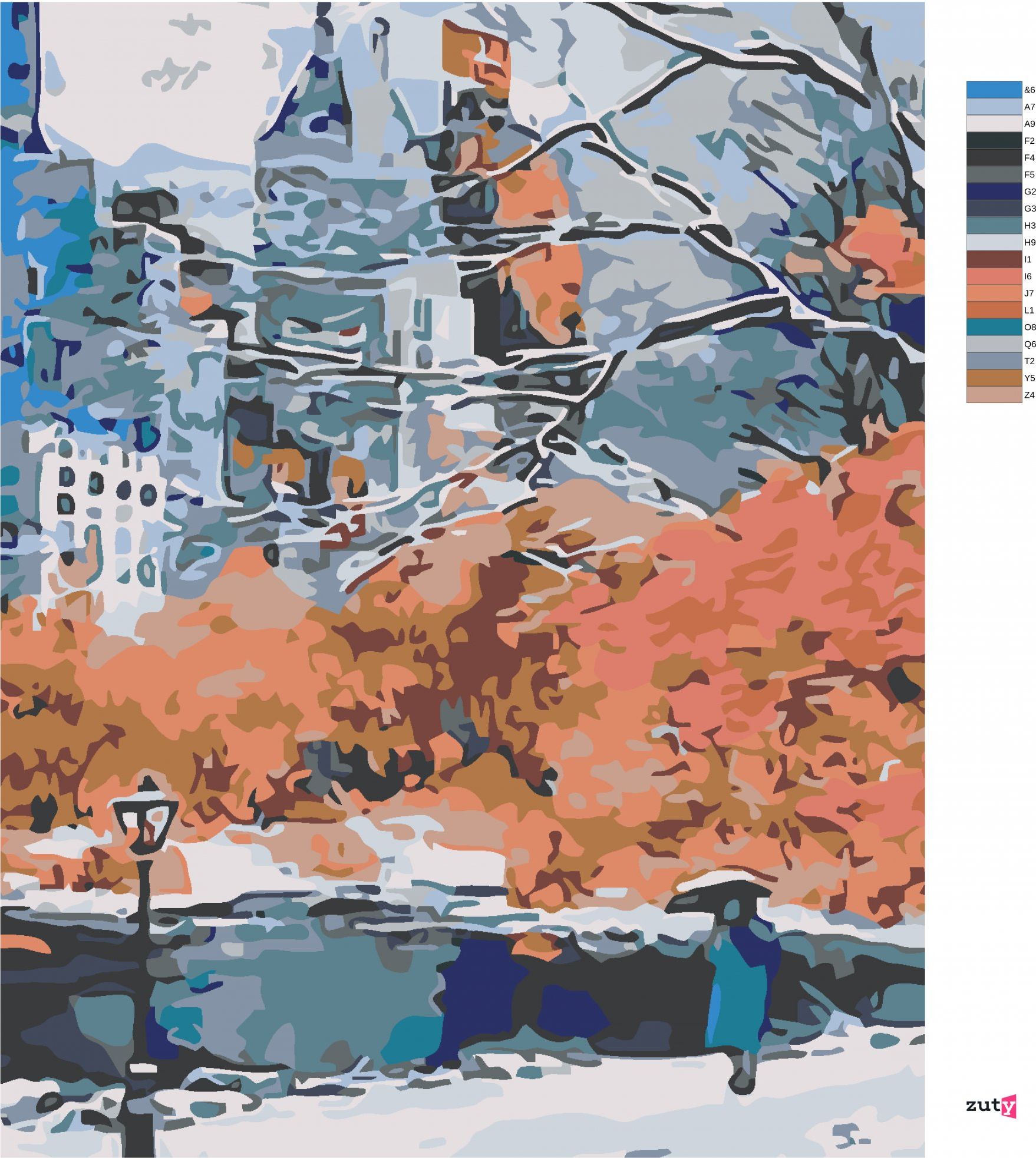 zuty Malování podle čísel - PARK V NEW YORKU - Rozměr: 40x50 cm, Rámování: Varianta: vypnuté plátno na rám - obrázek 19