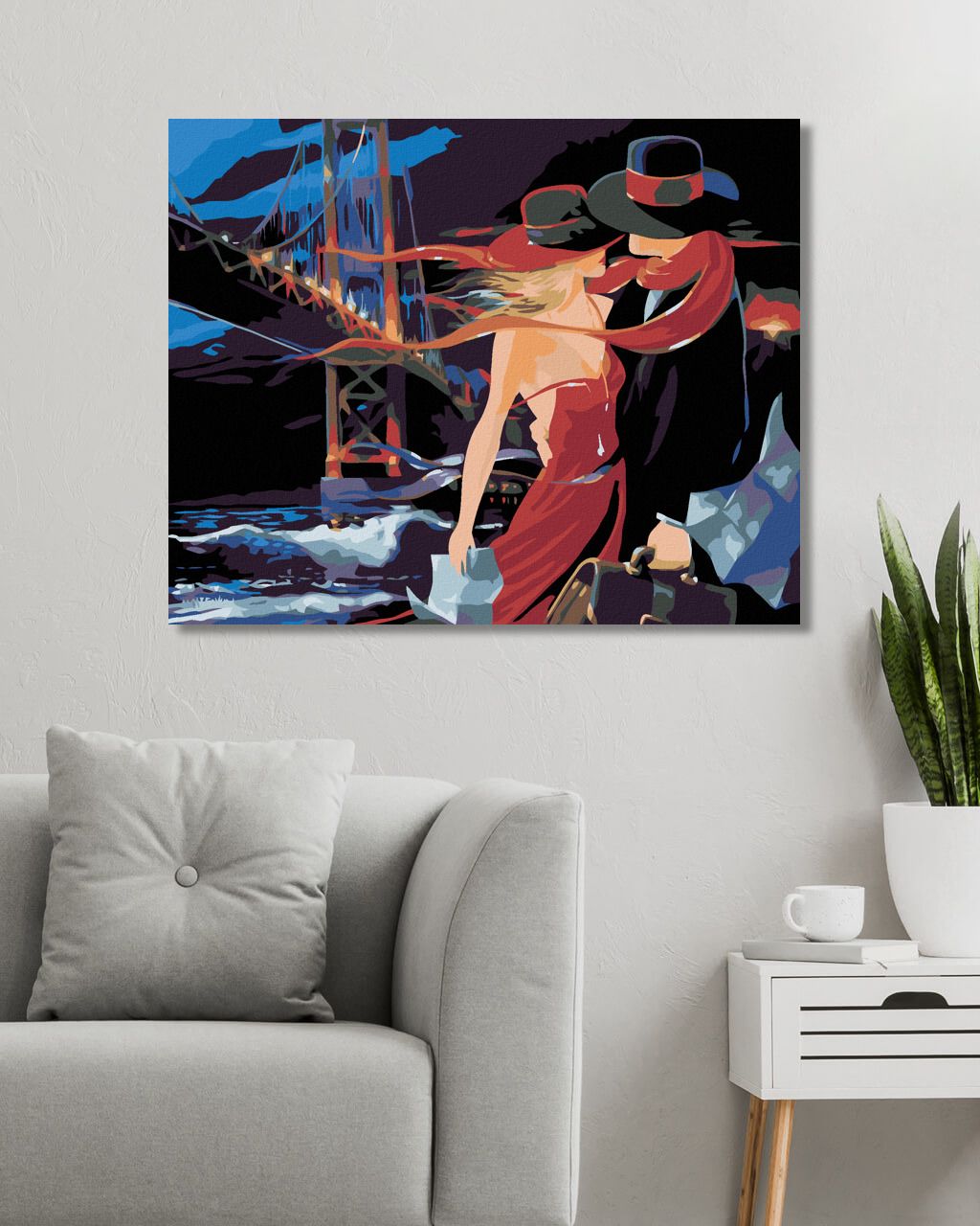 zuty Malování podle čísel - LOUČENÍ - Rozměr: 40x50 cm, Rámování: Varianta: vypnuté plátno na rám - obrázek 5