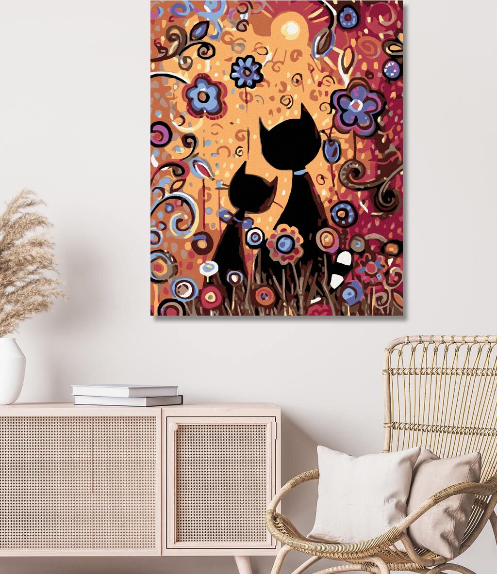 zuty Malování podle čísel - DVĚ KOČKY - Rozměr: 40x50 cm, Rámování: Varianta: vypnuté plátno na rám - obrázek 15