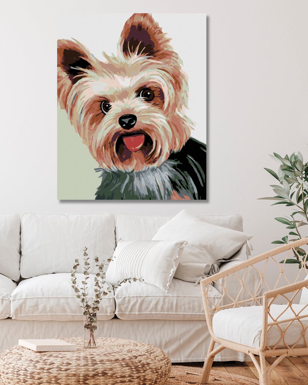 zuty Malování podle čísel - JORKŠÍREK II - Rozměr: 40x50 cm, Rámování: Varianta: bez rámu a bez vypnutí plátna - obrázek 9