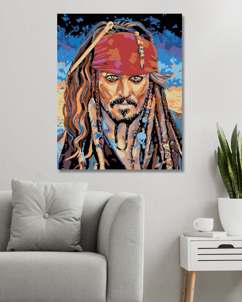 zuty Malování podle čísel - JACK SPARROW I - Rozměr: 40x50 cm, Rámování: Varianta: bez rámu a bez vypnutí plátna - obrázek 4